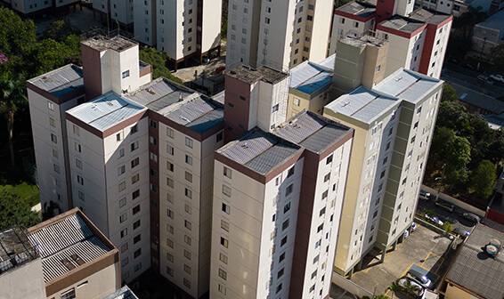 Foto de limpeza de fachada Condomínio Santa Cruz