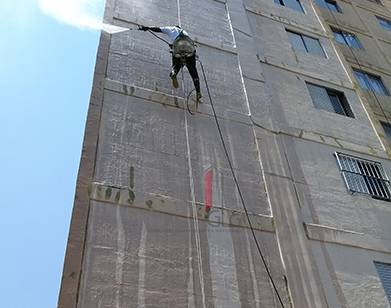 Foto de Pintura da fachada predial do Cond. Ed. Samambaia